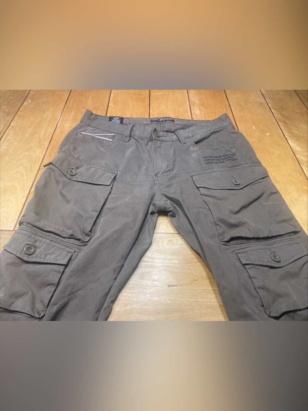 Cult of Individuality Men's Rocker Cargo Pants Olive Green Size 32x31 Grunge